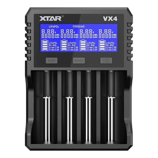 Xtar Vx4 Cargador Y Tester De Capacidad Para Baterías