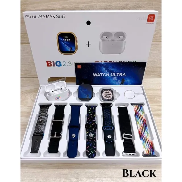 Smartwatch I20 Ultramax Set 10en1 Reloj Inteligente + Airpod