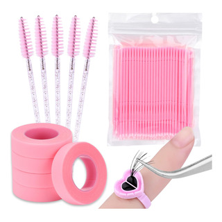 Kit 50 Escovinhas + 100 Anel + 100 Microbrushes + 4 Fitas Kit 50 Escovinhas + 100 Anel + 100 Microbrushes + 4 Fitas