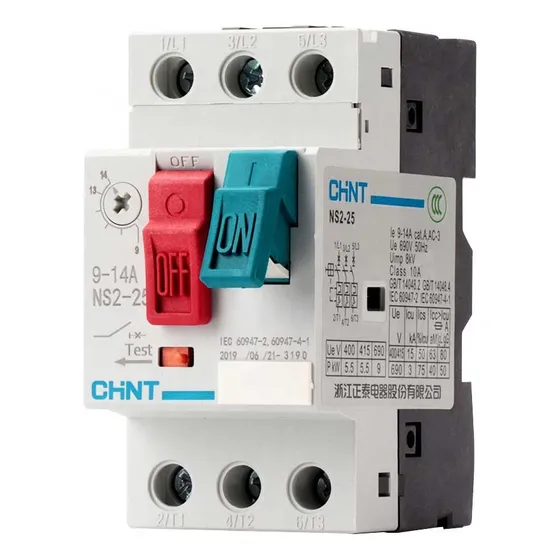 Guardamotor Pulsador 9-14a 690v Chint Ns2-25-9-14a Frecuencia 50/60hz