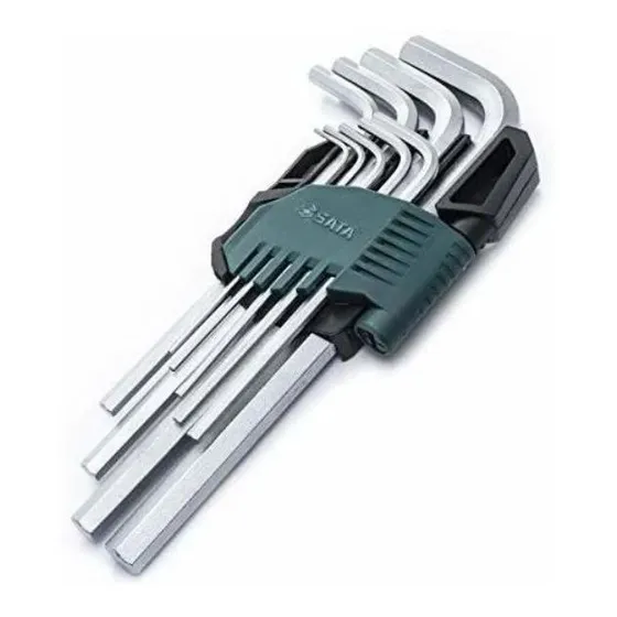 Juego De Llaves Hexagonales (1.5 A 10mm) X 9 Pzs Sata 09107a