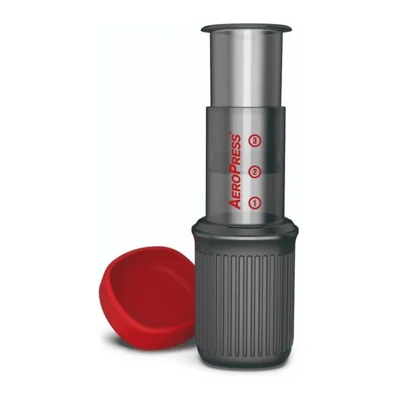 Cafetera portátil AeroPress Go gris de filtro