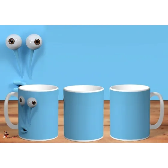 Taza De Ceramica Bob Esponja Gary 3d 4k Art