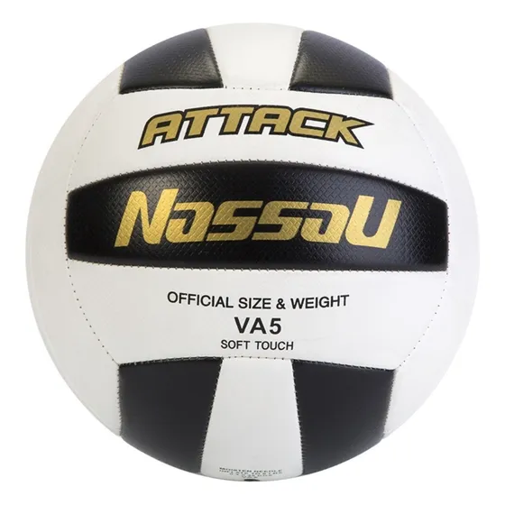 Pelota De Voley Tricolor N° 5 Apto Profesional Soft Touch Color Blanco / Negro