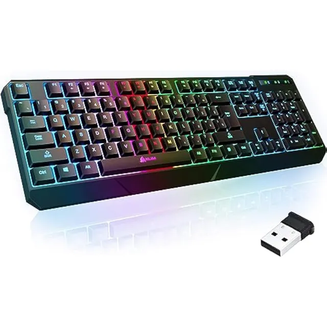 Klim Chroma Teclado Inalámbrico Para Juegos Rgb 