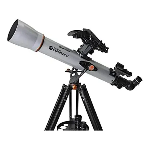 Telescopio Celestron refractor con aplicación para teléfonos inteligentes StarSense Explorer LT 80AZ