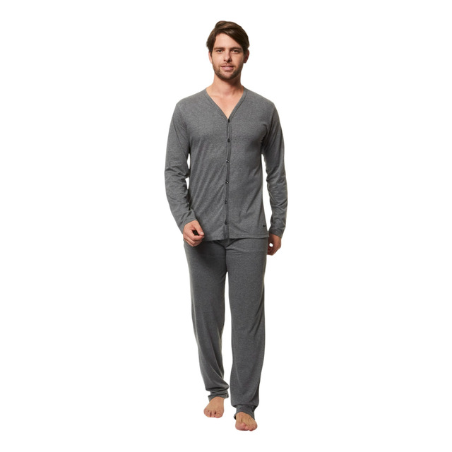 Pijama Masculino Longo Aberto Mash Pijama Masculino Longo Aberto Mash
