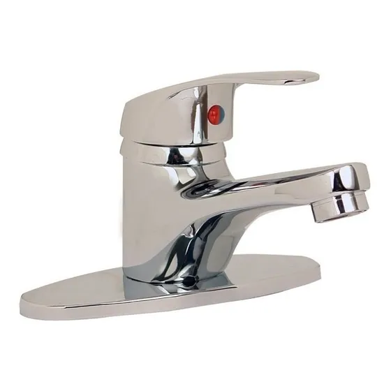 Mezcladora monomando para lavabo con chapetón para cubrir taladro Rugo 23-mq Acabado Cromado