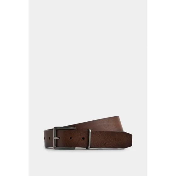 Cinturón Unifaz Luster De Cuero Para Hombre Miel Vélez Color Marrón claro Talla 38