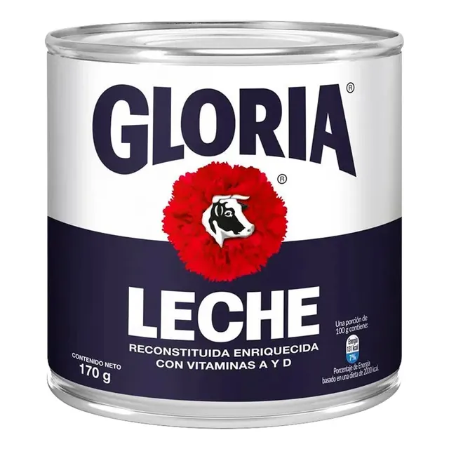 Leche Entera Gloria En Tarro 170 Gr X 12 Und