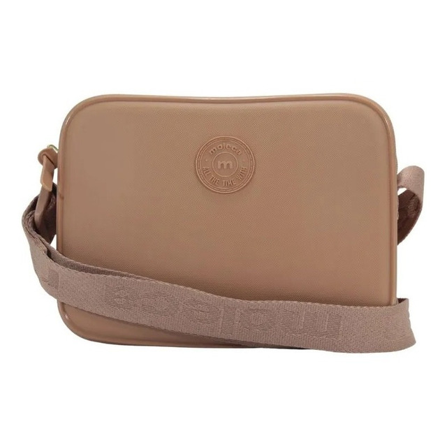 Bolsa Feminina Moleca Transversal Quadrada Lateral 50007 Cor Nude 658 Cor Da Correia De Om...