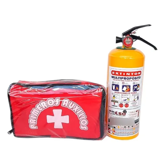 Botiquín Automóvil 18 Elementos  Ext 5lb Abc Reglamentario  
