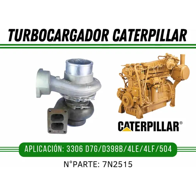 Turbocargador Caterpillar 3306 Tc2515 Zeki Japón