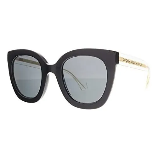Gucci Gg0564s Negro/crystal/grey 001 Gg0564s Gatos Byvg2