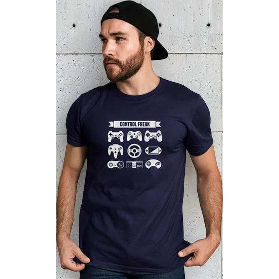 Camiseta Camisa Games Vídeo Game control Freak Geek gamer 