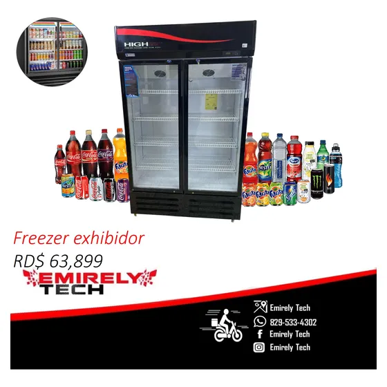 Freezer Frizer Refrigerador Exhibidor De 2 Puertas