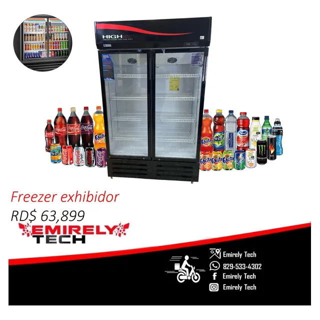 Freezer Frizer Refrigerador Exhibidor De 2 Puertas
