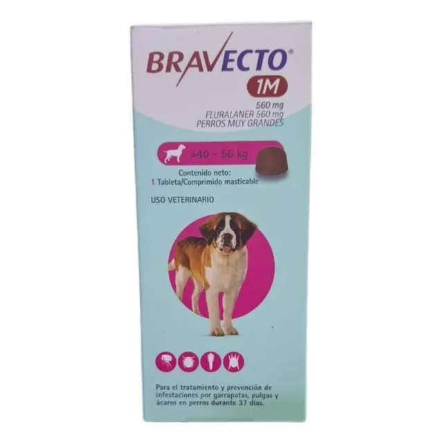 Bravecto 40-56 560 Mg Nueva Presentación