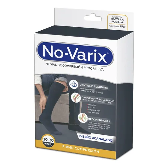 Calcetín De Compresión Hombre No-varix 20-30 Mmhg