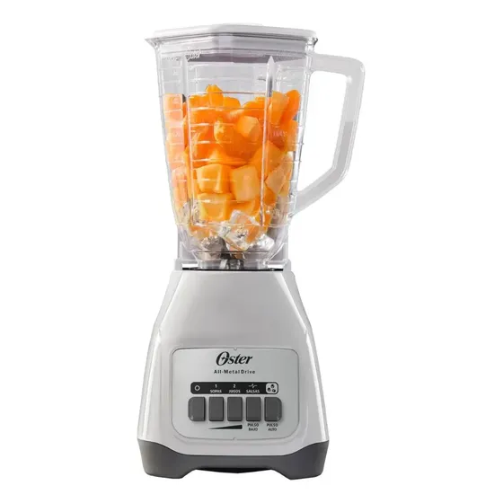 Licuadora Oster, de 2 Velocidades más Pulso, Vaso de Plástico, 1.25 L, 800 W, Blanca, BLSTKAP-WPB