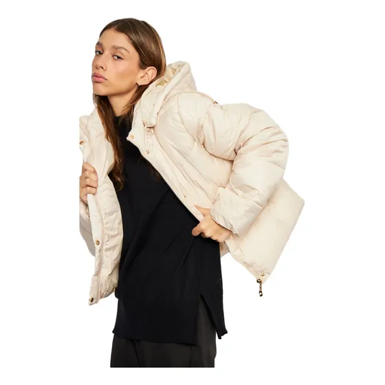 Campera Mujer Inflable Abrigo Capucha Temporada Invierno