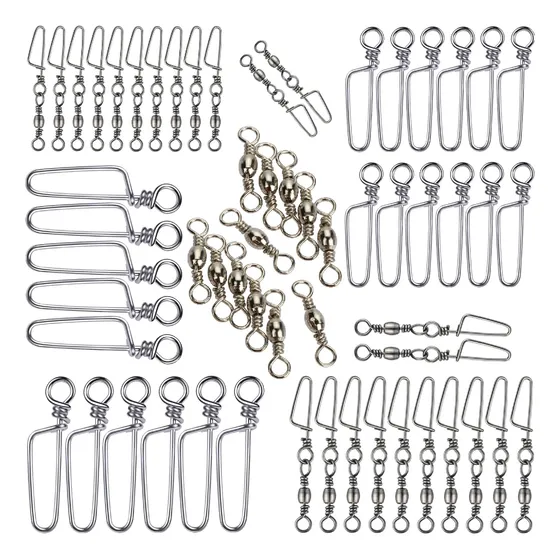Kit 60 Unidades Mosqueton Esmerillon Medidas Surtidas Oferta