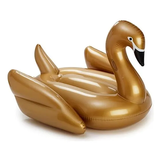 Inflable Gigante Cisne Dorado Para Piscina