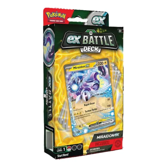 Pokémon Miraidon Ex Battle Deck Inglés Paldean fates