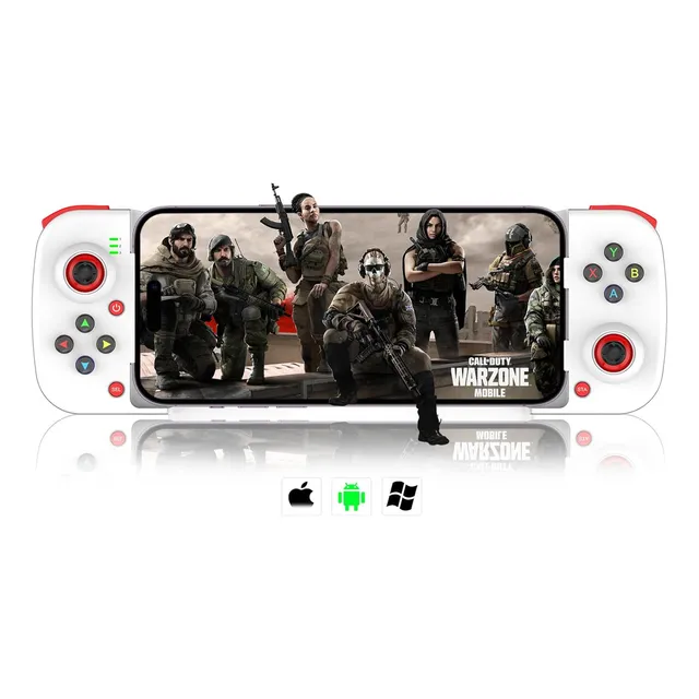 Kkluv Gamepad Mobile Inalámbrica De Mando Juego Bluetooth Para PS3 PS4 Switch Android Ios Celular Control Móvil Joystick,2 Teclas De Programacion