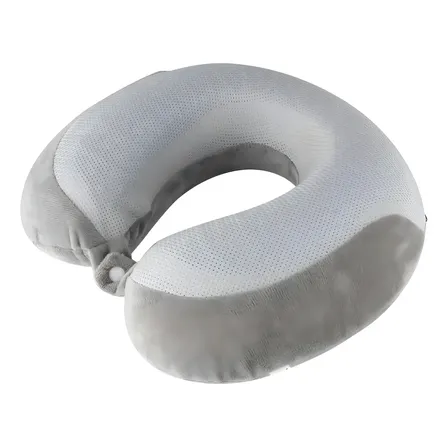 Dr. Coluna Rm-ao1344a Almofada Travesseiro Pescoco Viagem Nasa Gel Relax Dr Coluna Cinza