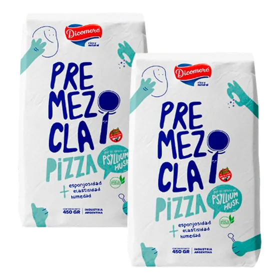 Harina Premezcla Celiaco Dicomere X450g C/psyllum - Pack X2