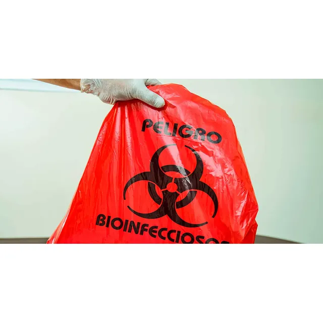Bolsas Rojas Para Desechos Toxicos Biológicos O Peligrosos