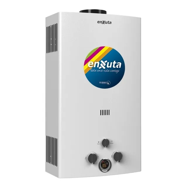 Calentador Instantáneo Calefón A Gas 10 Lts/min Enxuta Color Blanco