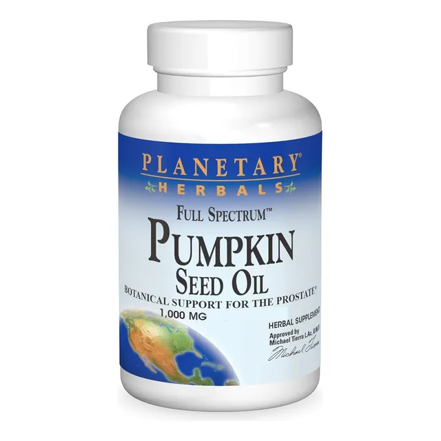 Planetary Herbals Pumpkin Seed Oil 1000mg 45 Softgels