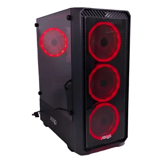 Case Pc Gaming Jemip Storm 4 Fan Argb + Controlador Atx