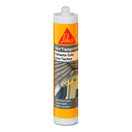 Tapagoteras Sika Sellante Para Techos Secado Rápido 300 Ml Gris