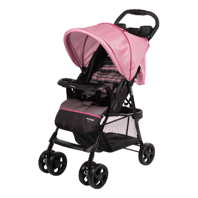 Carrinho De Bebê Passeio Voyage Spot Rosa-geo Chassi Preto Carrinho De Bebê Passeio Voyage Spot Rosa-geo Chassi Preto