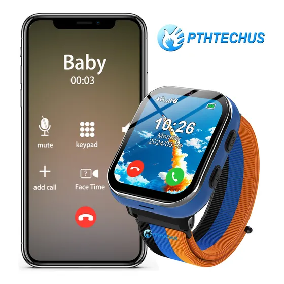 Reloj Inteligente 4g Llamadas Hd Reloj Smartwatch Para Niños 4g Señal Reloj Inteligente Para Compatible Con Chip Sim 4g Pthtechus Sos Smart Watch Lt49 Azul Llamadas Smartwatch,full Hd Lcd Smartwatch