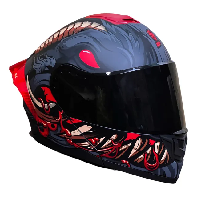Casco Kov Cancerbero Azteca Led Abatible Deportivo Nuevo Ns