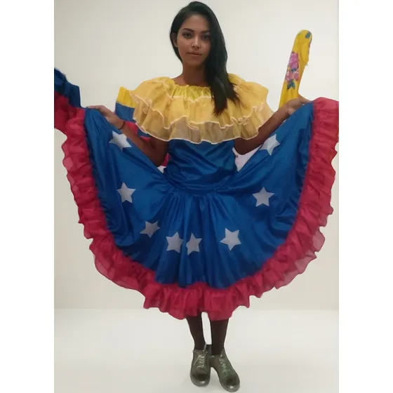 Vestido Tricolor Completo