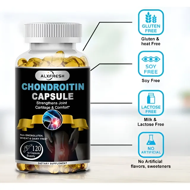 Capsulas De Glucosamina Con Chondroitin 1500mg/800mg-120uds