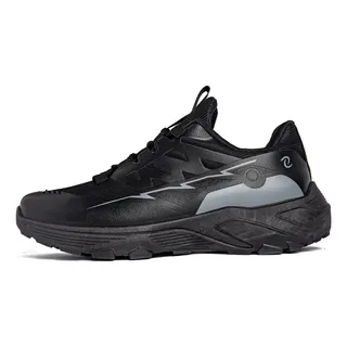 Tenis Hombre Zapatillas Negros Blancos Running Platform