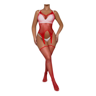 Lenceria Malla Bodystocking Red Liguero Baby Doll Lenceria Malla Bodystocking Red Liguero Baby Doll