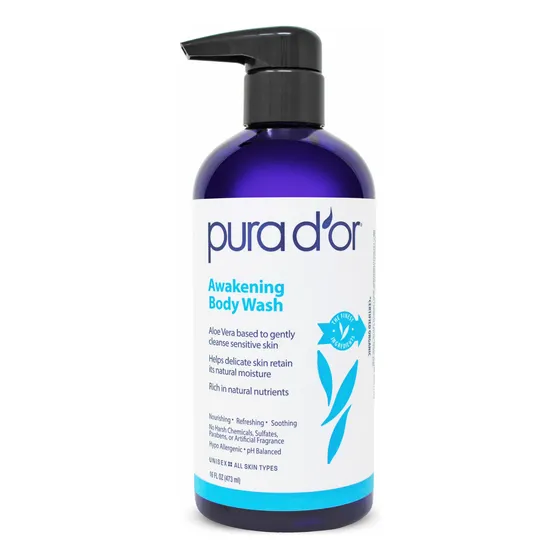 Sabonete Líquido Pura D'or Awakening 473 Ml Com Aloe Vera, C