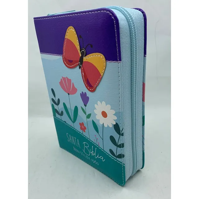 Biblia Para Jovencitas Rv1960 Bolsillo Mariposa Lila