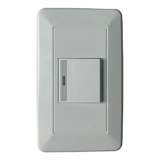 Apagador Interruptor Sencillo Moderno Blanco Botón Reflect.