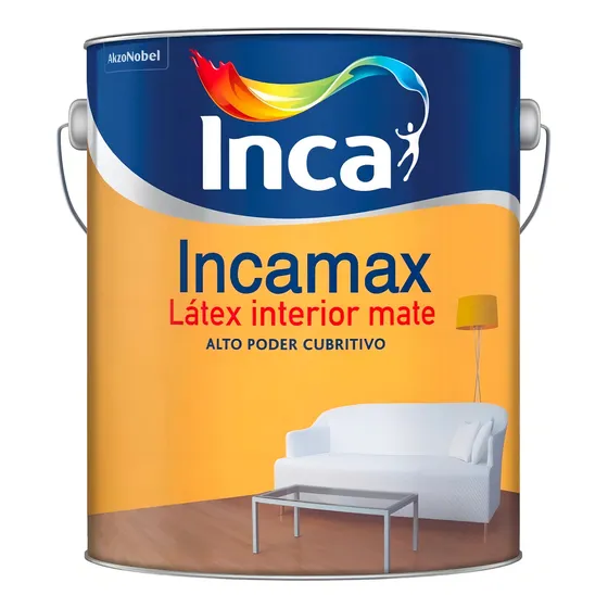 Pintura Para Interiores Incamax Blanco 4 Litros