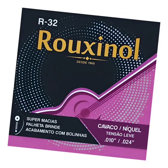 Encordoamento Rouxinol P/ Cavaquinho Tensão Leve 0.24 R32