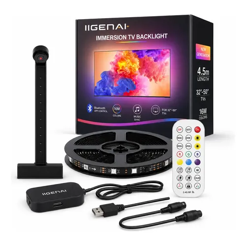 Fita Led Ambilight Tv Smart Wifi Chroma Alexa Google Diy Rgb-ic
