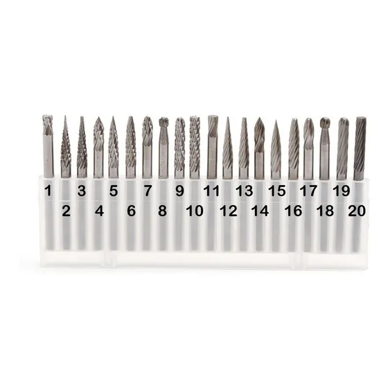 Fresas 1/8 Carburo Tungsteno Tallar Cortar Lijar Dremel 2pcs